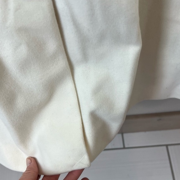 NWOT J. Crew Double-Breasted Topcoat Coat Italian Wool-Cashmere Blend Ivory 16 - Picture 11 of 13